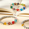Personalized Birthstones Bracelet 1-12 Family Birthstones Elastic Beaded Bracelet Gift for Woman - image 38