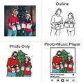 Custom Embroidered Sweatshirt Portrait Music Player Couple Family Gift - image 3