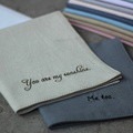 Customized embroidered text handkerchief - image 5