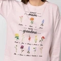 Personalized First Mom Now Grandma Sweatshirt Custom Birth Flowers Sweatshirts for Mother's Day Gift - image 12