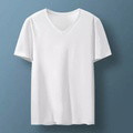 Embroidered cotton V-neck custom T-shirt: show unique style - image 4