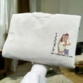 Guardian Love - Couple photos embroidered custom sweatshirt hoodie - image 7