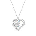 Personalized Heart Necklace Custom Family Name Birthstone Necklace Gift for Mother Grandma - image 10
