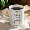 Personalized First Mom Now Grandma Mug Birth Flowers Ceramic Mug for Mother's Day Gifts - image 1