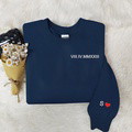 Custom embroidered date Roman numerals T-shirt sweatshirt hoodie - image 7