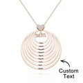 Custom Engraved Necklace Simple Circularity Family Gifts - image 26