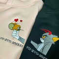 Couple outfit Embroidery Total - Valentine's Day Gift - Embroidered sweatshirt, hoodie - image 9