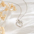 Personalized Birthstone Necklace Custom Baby Feet Heart Necklace Birthday Gift for New Mom - image 8
