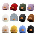 Personalized Baby Beanie Custom Name Leather Patch Beanie Gifts for Kids or Adult - image 19