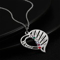Engraved Family Name Necklace Custom Heart Birthstone Necklace for Mom - image 15