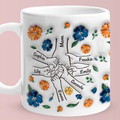 Hold My Hand Hold My Heart Family Personalized Custom 3D Inflated Effect Printed Mug - Perfect Mother's Day Gift For Mom and Grandma - image 6