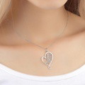 Heart-shaped Name Necklace Custom 1-8 Names Family Nameplate Necklace 925 Sterling Silver - image 9