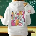 Personalized In My Teacher Era Hooded Sweatshirt Teacher Custom Name Hooded Sweatshirt Back to School Gifts - image 11