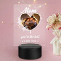 Personalized Photo Night Light Desk Lamp Acrylic Gifts for Mom - image 2