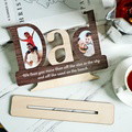 Custom Photo Engraved Ornaments Creative Father's Day Wooden Gifts - image 3