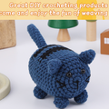 Crochet material bag ornament doll wool ball hand knitting diy - image 6