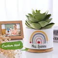 Personalized Teacher Flower Pot Rainbow Planter Back to School Gift for Teacher - image 1