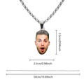 Custom Face Couple Necklace Personalized Shaped Acrylic Necklace - image 7