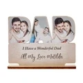 Personalized Dad Wooden Plaque Custom Photo Dad Plaque Ornament Father's Day Gift for Dad - image 4