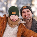 Personalized Baby Beanie Custom Name Leather Patch Beanie Gifts for Kids or Adult - image 16