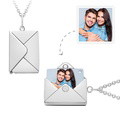 Personalized Envelope Locket Necklace Custom Photo Necklace - image 3