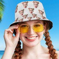 Custom Your Photo Face Summer Bucket Hat Fisherman Hat - White - image 5