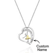 Personalized Ballet Dancing Girl Necklace with Name Necklace Jewelry Gift for Ballerina Lover