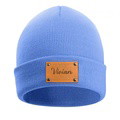 Personalized Baby Beanie Custom Name Leather Patch Beanie Gifts for Kids or Adult - image 2