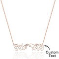 Personalized American Sign Language Necklace Gift for Hearing Impairment ASL Interpreter Teacher - image 3