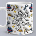 Personalized 3D Inflated Effect Kids Name Mug - Perfect Father's Day Gift - image 5
