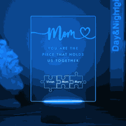 Personalized Mom You Are the Piece that Holds Us Together Acrylic Night Light for Mom