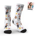 Custom Face Socks Wedding Dress Socks - image 1