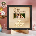 Custom Photo Engraved Ornament Mother's Day Puzzle Wooden Commemorate Gifts - image 3