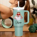 Personalized Text 40oz Insulated Mug with Handle and Straw Stainless Steel Custom Travel Cup Gift for Family Friends Couples - image 8