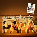 Custom Papa Photo Name Light Personalized Acrylic Family Name Lamp Desk Decoration Gift for Father - image 3