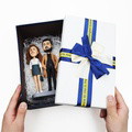 Love Couple Wearing Couple Shirts Custom Bobbleheads With Engraved Text - image 2