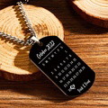 Custom Photo Necklace With Words Photo And Date Perfect Gift For Halloween - image 3