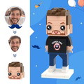 Father's Day Gifts for Dad Custom Head Brick Figures Super Dad Brick Figures Small Particle Block Toy - image 1