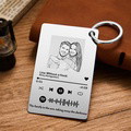 Custom Metal Photo Scannable Spotify Code Keychain Personalized Music Plaque Father's Day Gifts - image 6