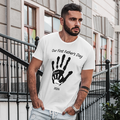 Personalized Our First Father’s Day Handprint Father T-Shirt Gift for Dad - image 1