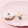 Crochet Fruit Keychain Cute Food Donut Knitted Car Keyring Bag Decorations Gifts for Her - image 10
