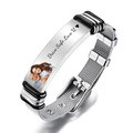 Father's Day Gifts Custom Photo And Engraved Stainless Steel Bracelet Gifts for Dad - image 1