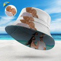 Custom Photo Bucket Hat Double-Side-Wear Reversible Outdoors Beach Fisherman Hat - image 2