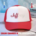Custom Puff Print Trucker Hat Personalized Temperature-sensitive Foam Caps Back to School Gift - image 4