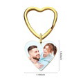 Engraved Keychain with Photo Gifts for Mom with Heart 3 Colors - image 8
