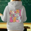 Personalized In My Teacher Era Hooded Sweatshirt Teacher Custom Name Hooded Sweatshirt Back to School Gifts - image 18