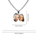 Custom Face Couple Necklace Personalized Shaped Acrylic Necklace - image 5
