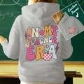 Personalized In My Teacher Era Hooded Sweatshirt Teacher Custom Name Hooded Sweatshirt Back to School Gifts - image 17
