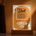 Personalized Dad You Are the Piece that Holds Us Together Acrylic Night Light Father's Day Gift for Dad - image 1