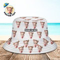 Custom Your Photo Face Summer Bucket Hat Fisherman Hat - White - image 2